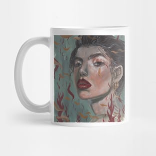 portrait of a girl Mug